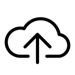 Cloud Upload SVG Icon